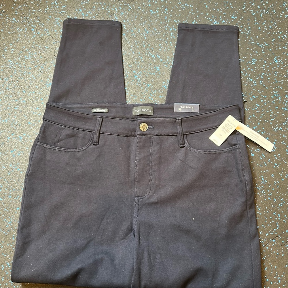 Talbots black jeggings NWT